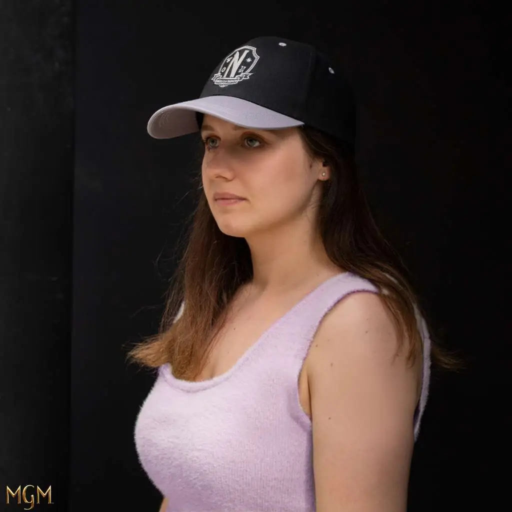 Casquette Mercredi wednesday nevermore academy black baseball